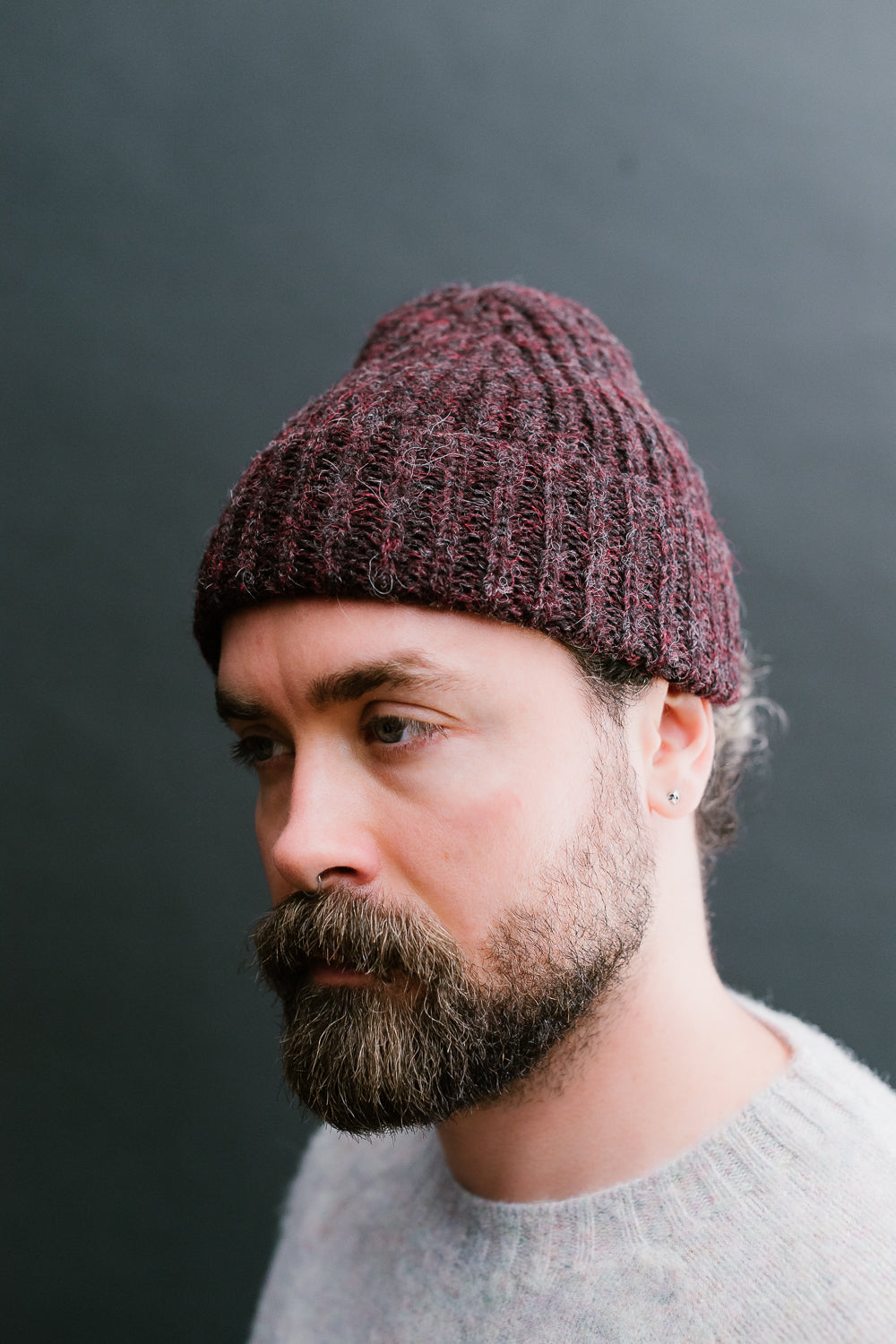 Alpaca Watch Cap - Bordeaux