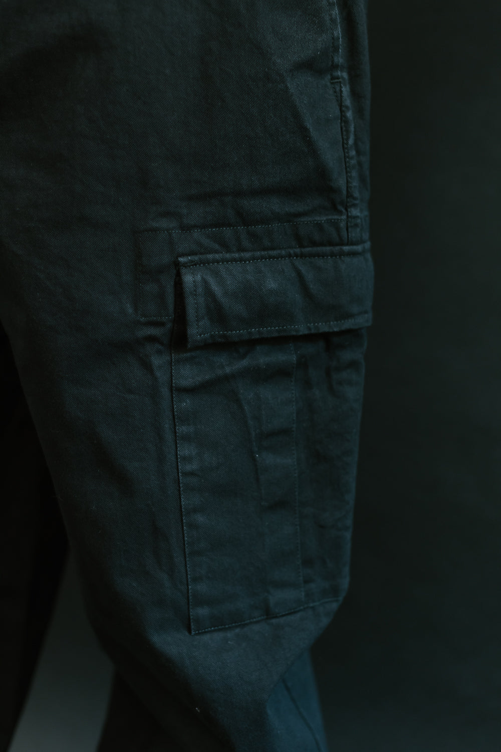 Cargo Pant Twill - Washed Black