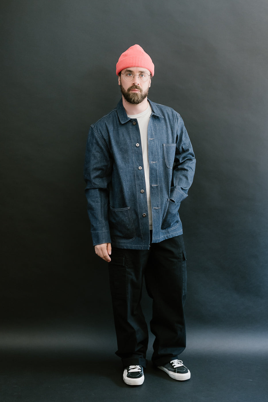 Chore Jacket Nep Denim - Indigo