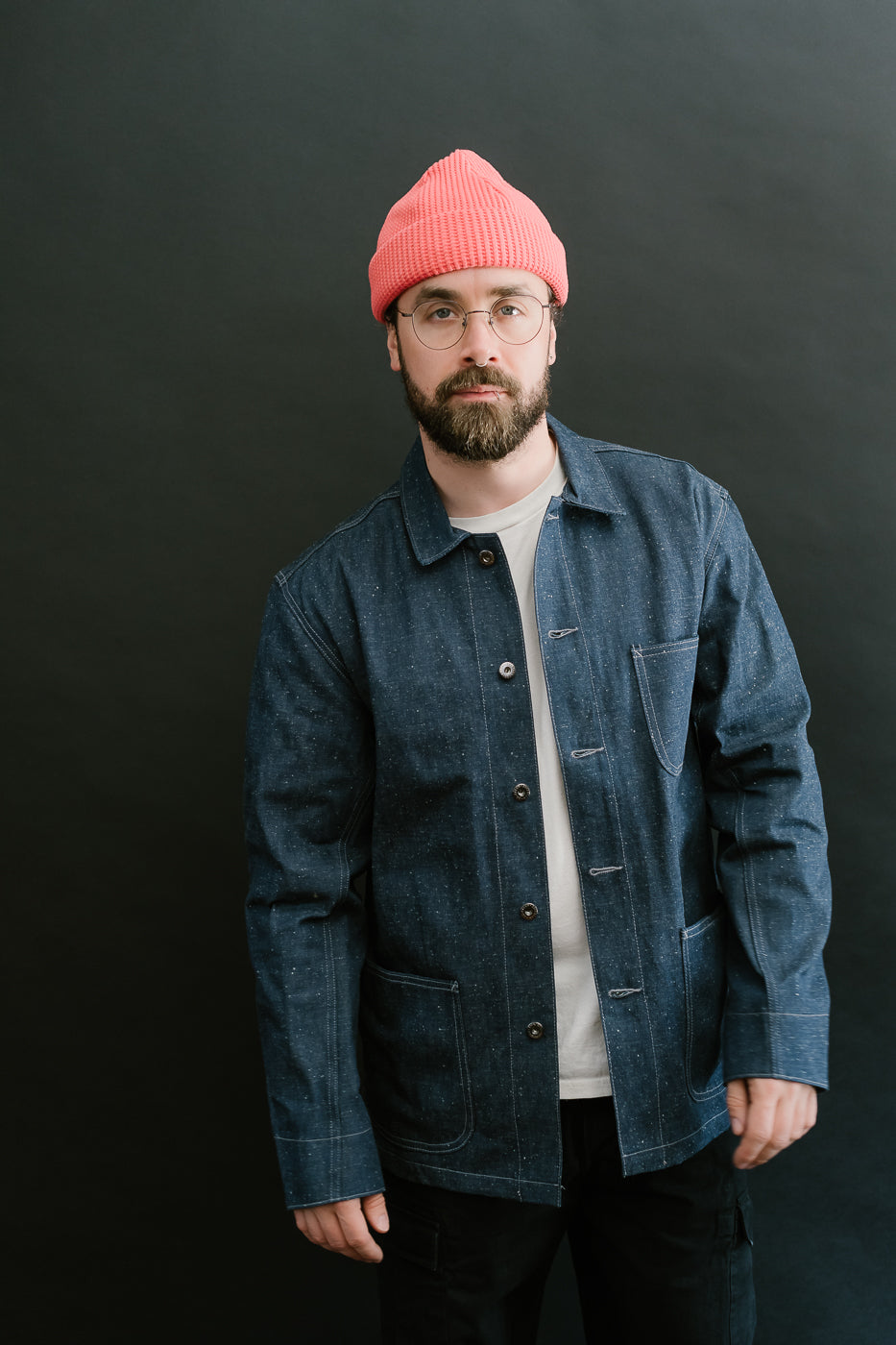 Chore Jacket Nep Denim - Indigo