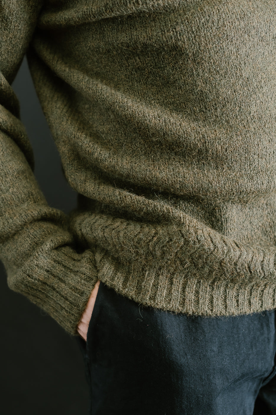 Crewneck Sweater Alpaca - Forest