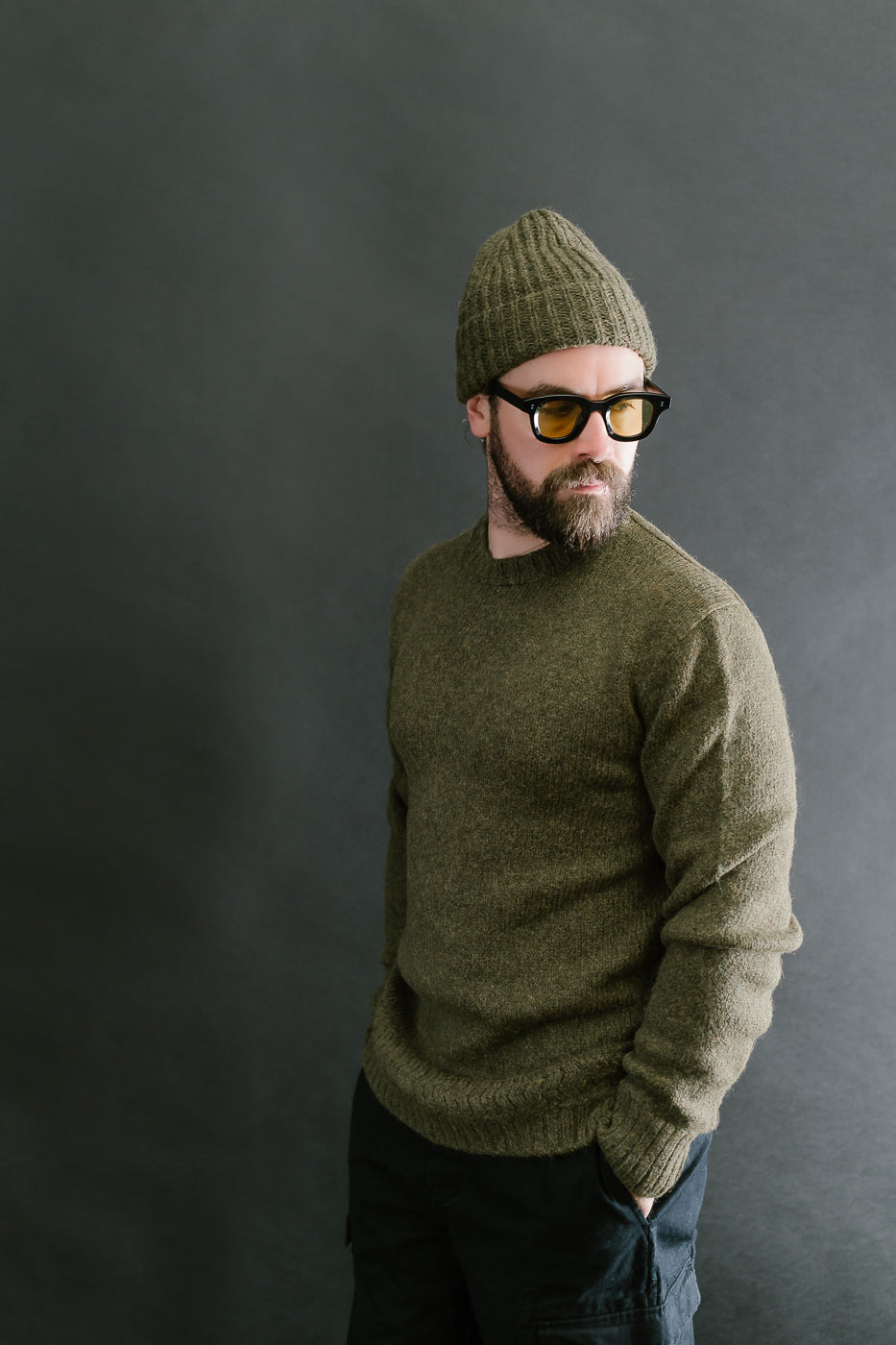 Crewneck Sweater Alpaca - Forest