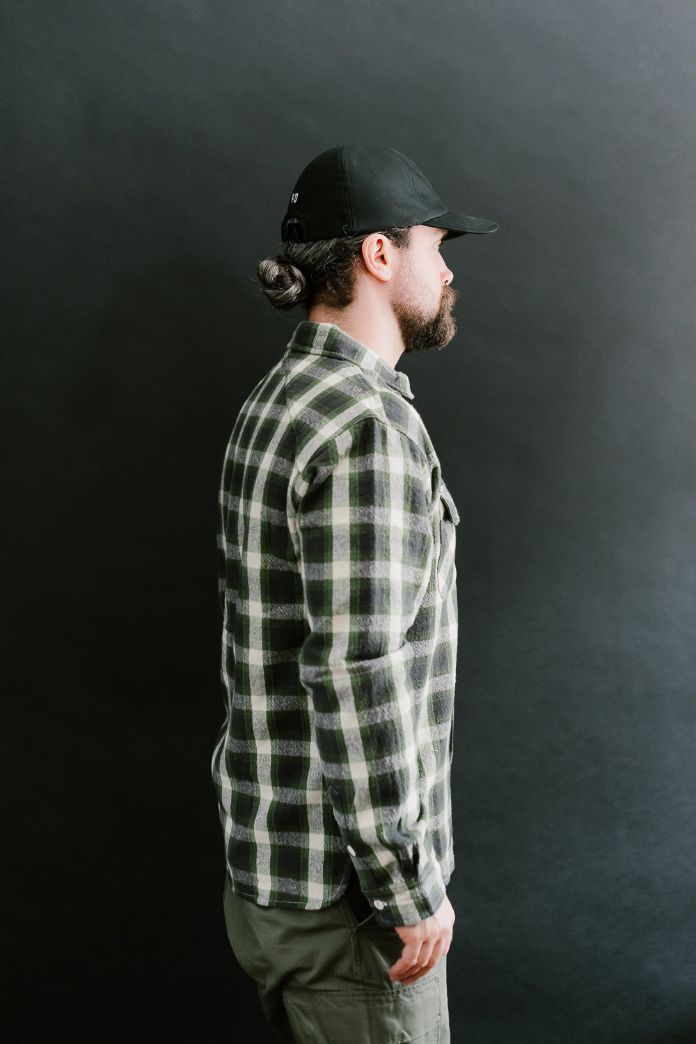 Crosscut Flannel - Emerald Shaggy Check