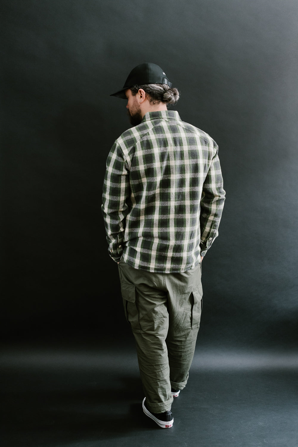 Crosscut Flannel - Emerald Shaggy Check