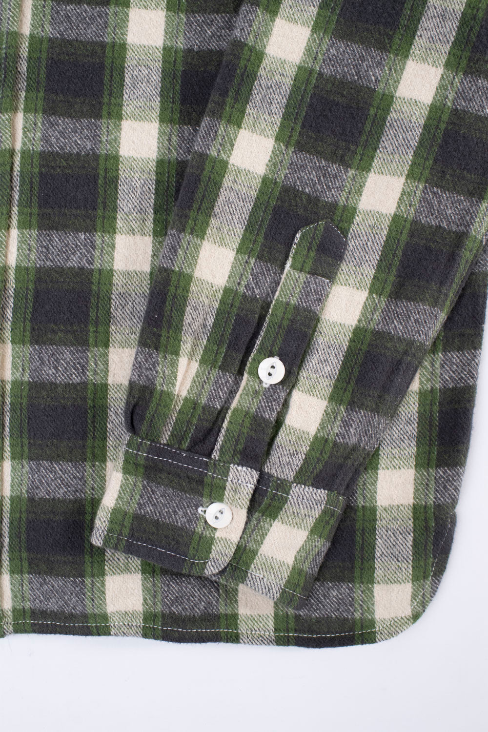 Crosscut Flannel - Emerald Shaggy Check