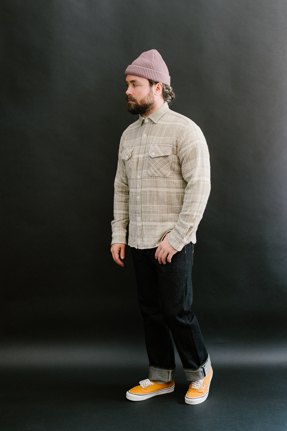 Crosscut Flannel Jacquard - Alabaster