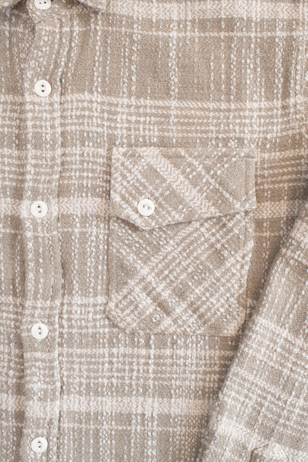 Crosscut Flannel Jacquard - Alabaster