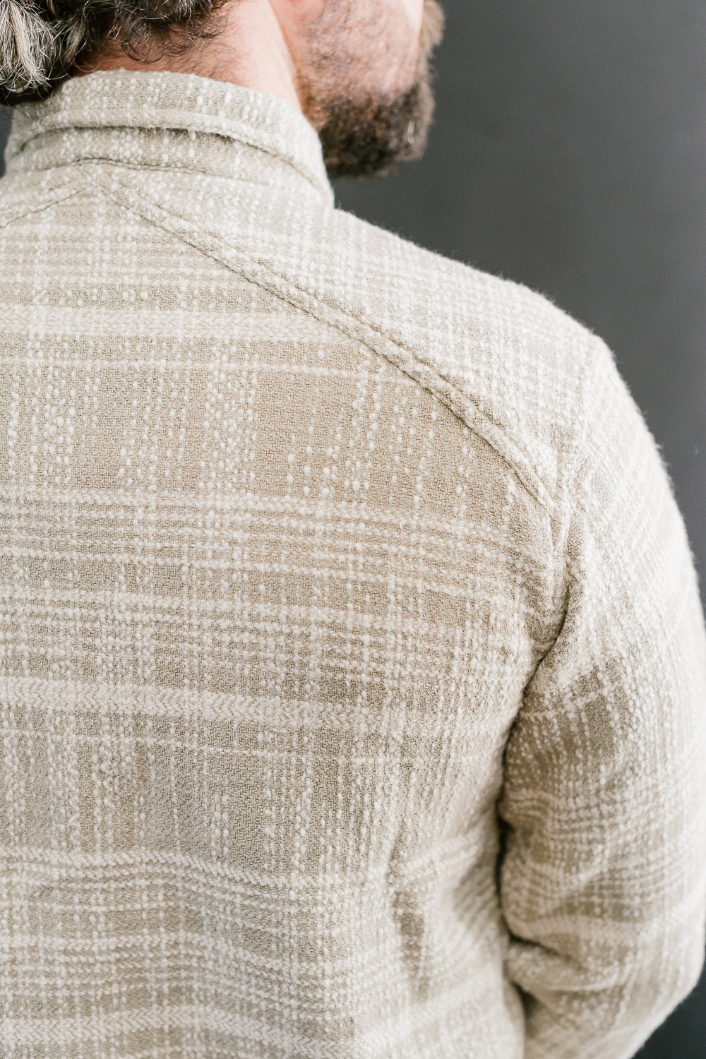 Crosscut Flannel Jacquard - Alabaster