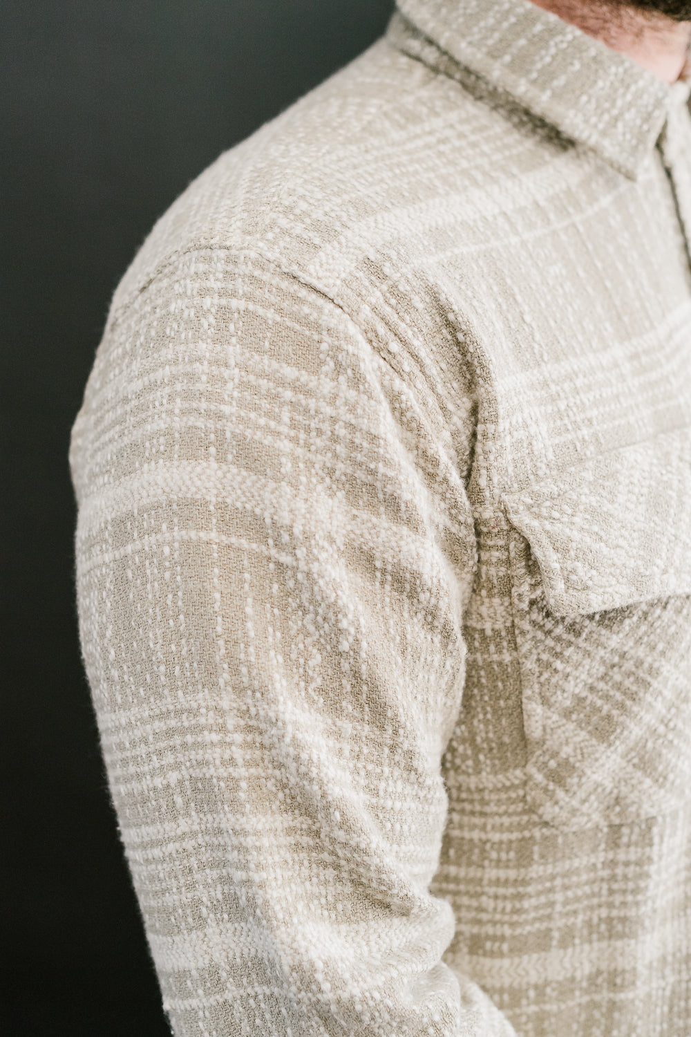 Crosscut Flannel Jacquard - Alabaster