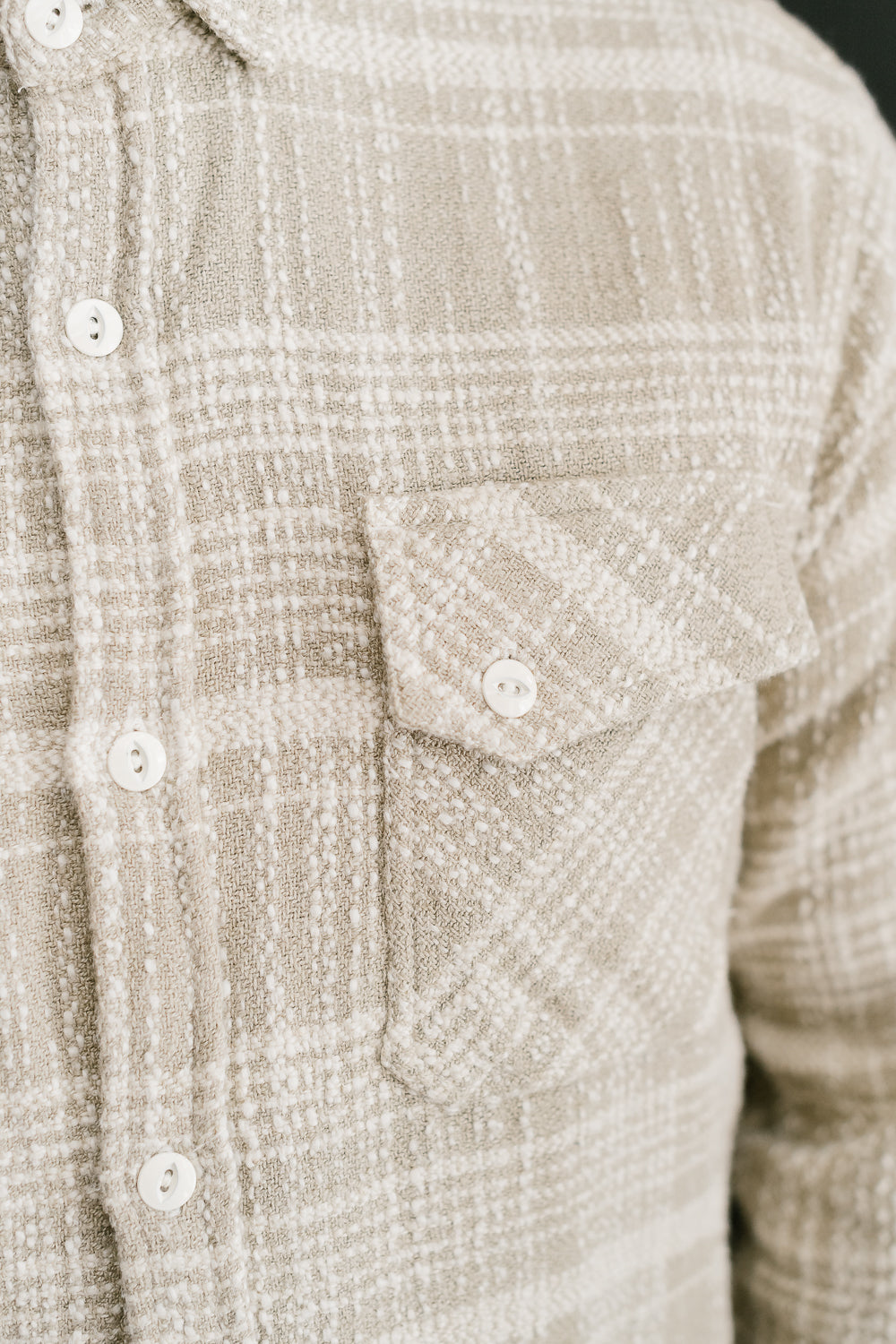 Crosscut Flannel Jacquard - Alabaster