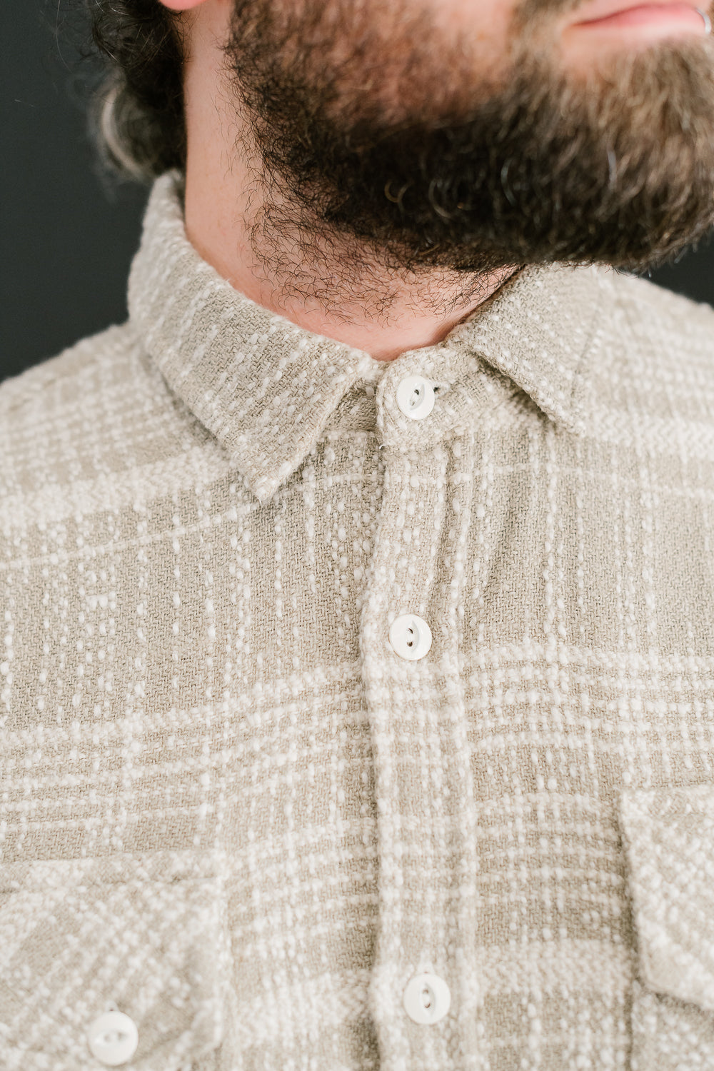 Crosscut Flannel Jacquard - Alabaster