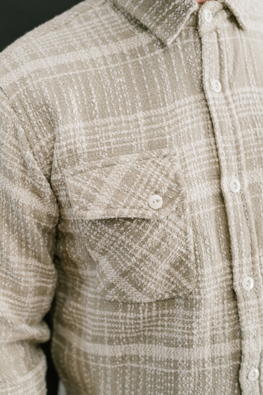 Crosscut Flannel Jacquard - Alabaster