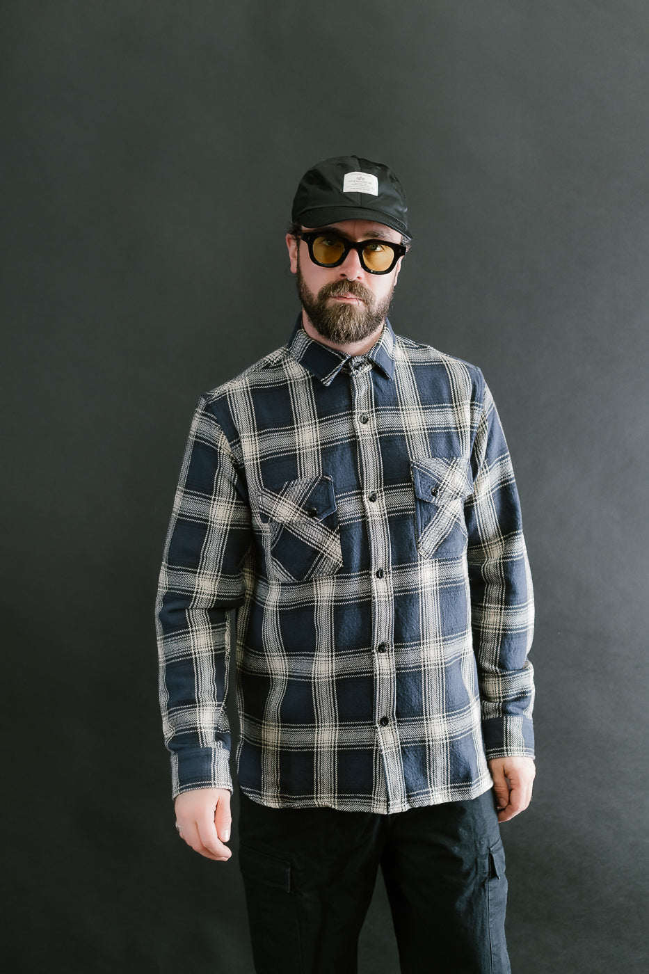 Crosscut Flannel Plaid - Midnight