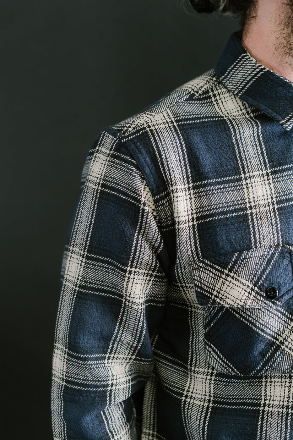 Crosscut Flannel Plaid - Midnight