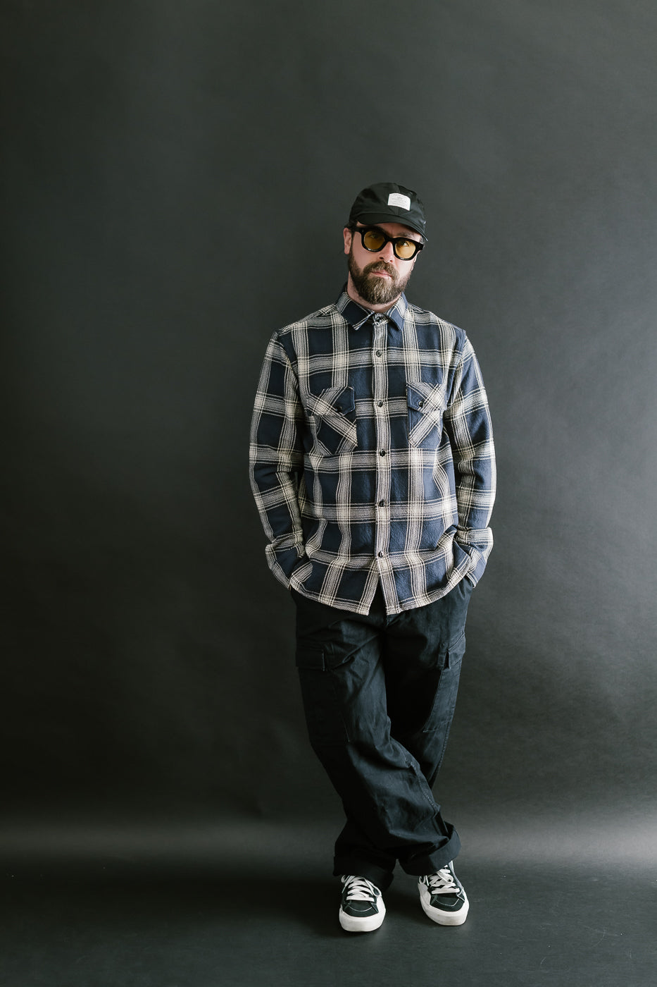 Crosscut Flannel Plaid - Midnight