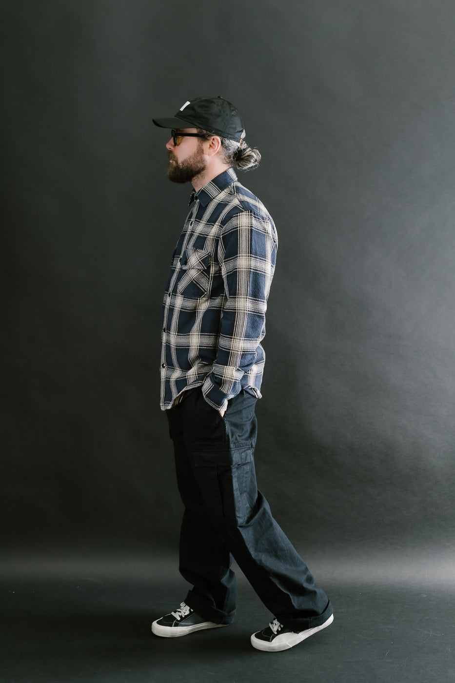 Crosscut Flannel Plaid - Midnight