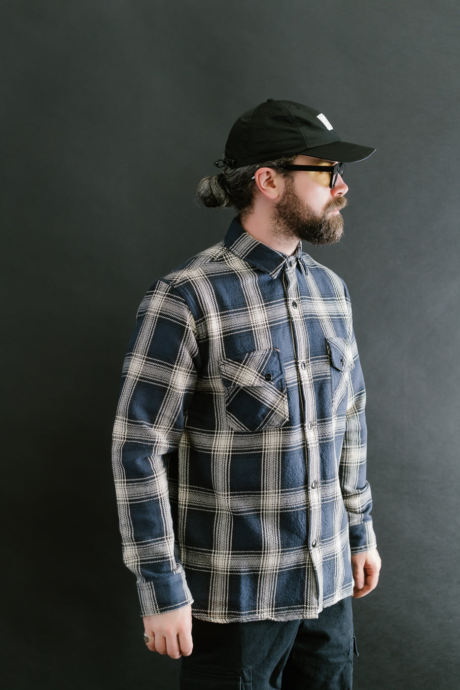 Crosscut Flannel Plaid - Midnight