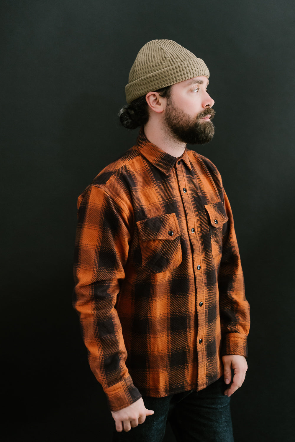 Crosscut Flannel - Rust Twill Plaid