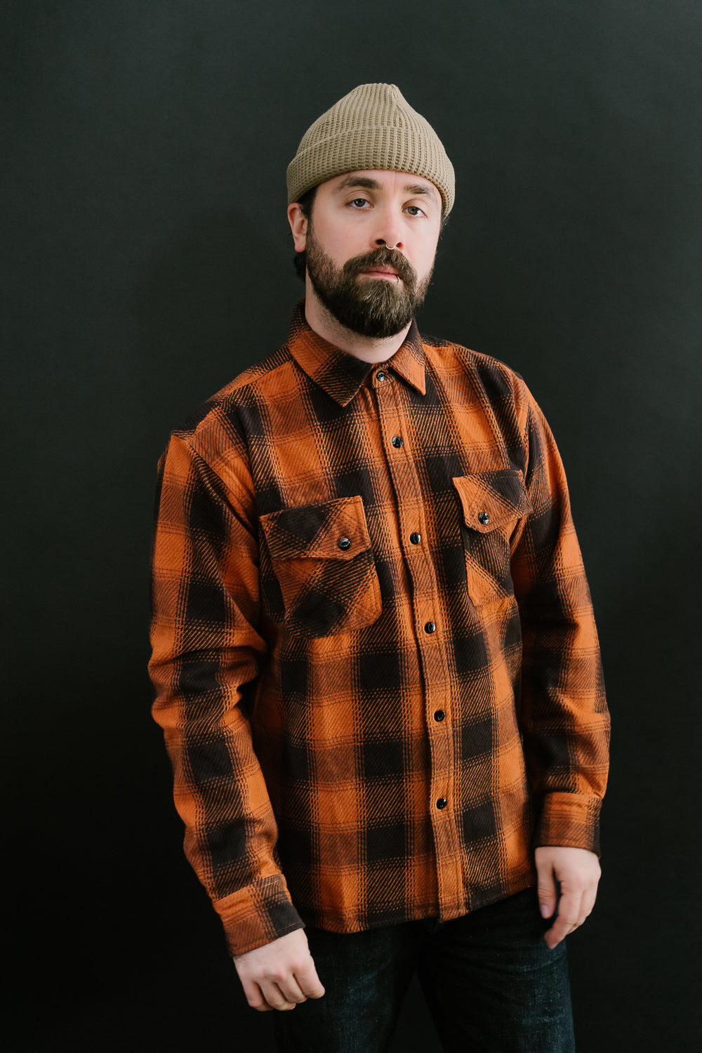 Crosscut Flannel - Rust Twill Plaid