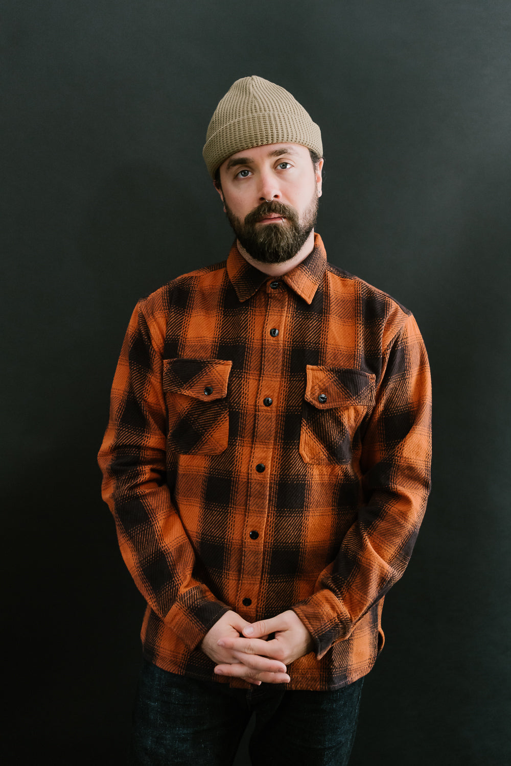 Crosscut Flannel - Rust Twill Plaid