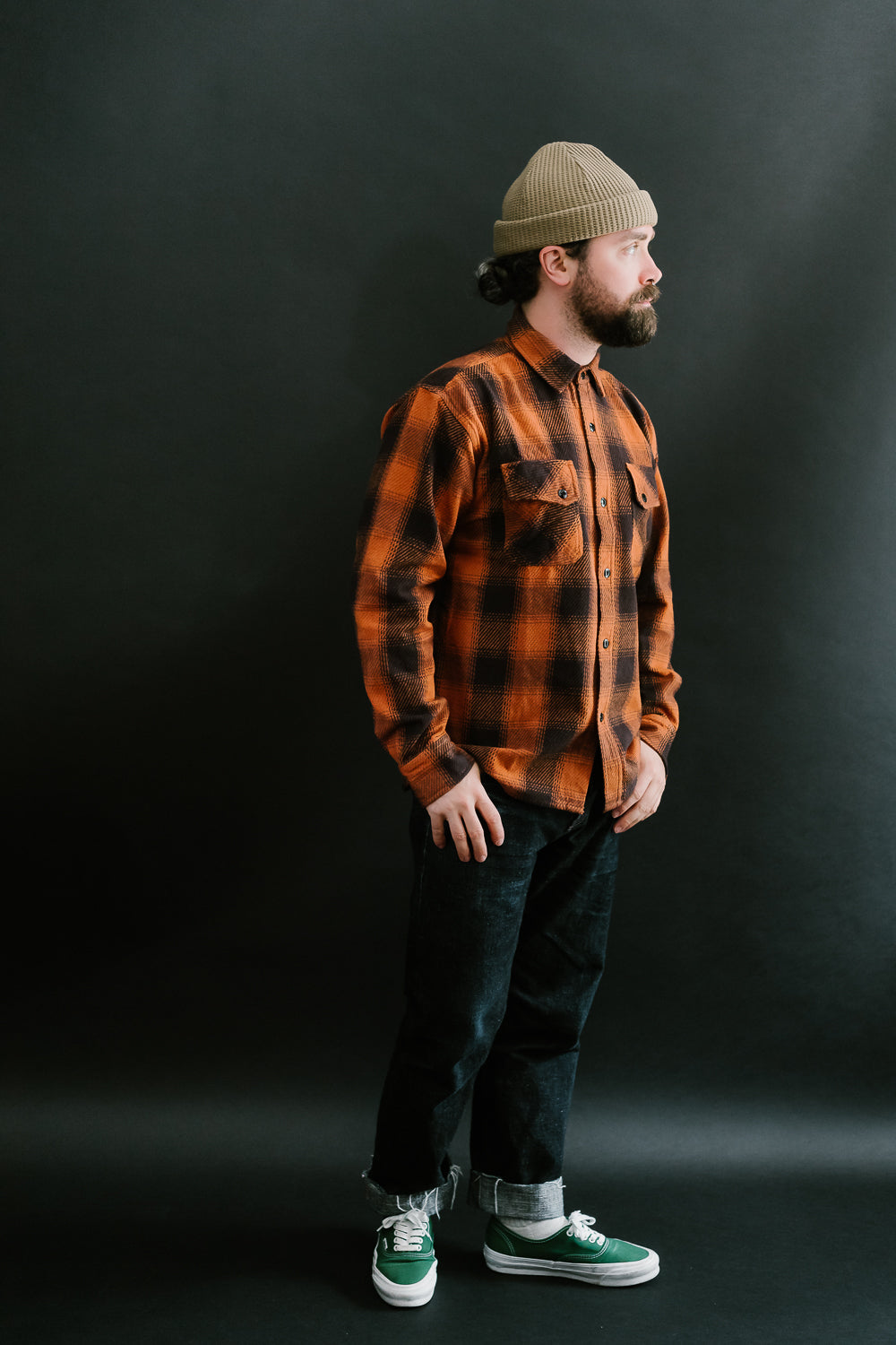 Crosscut Flannel - Rust Twill Plaid