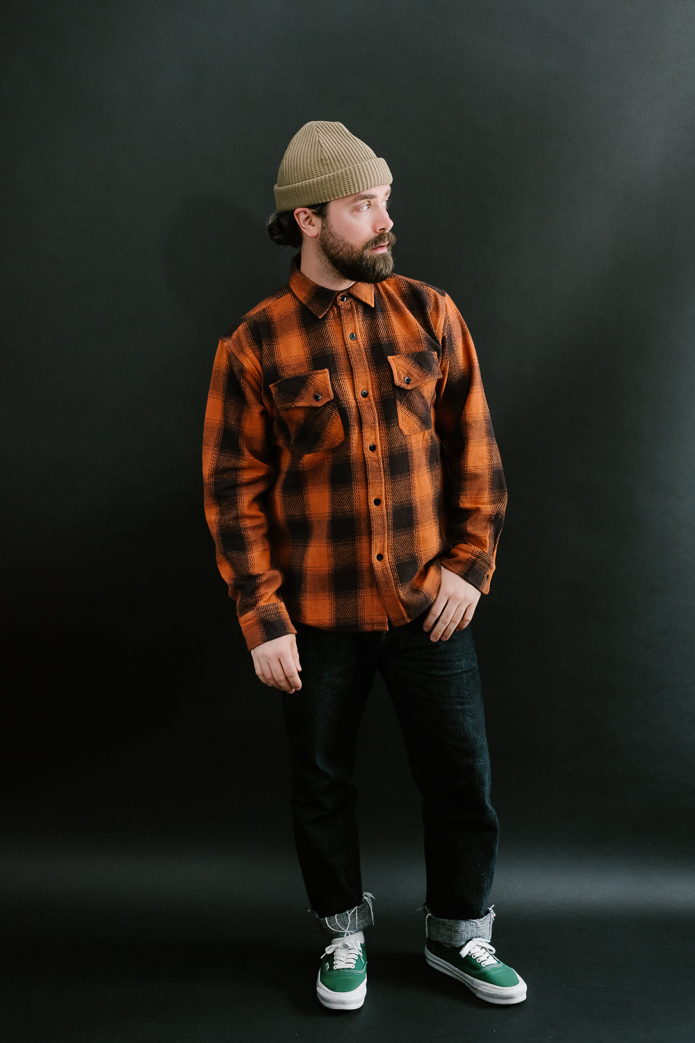 Crosscut Flannel - Rust Twill Plaid