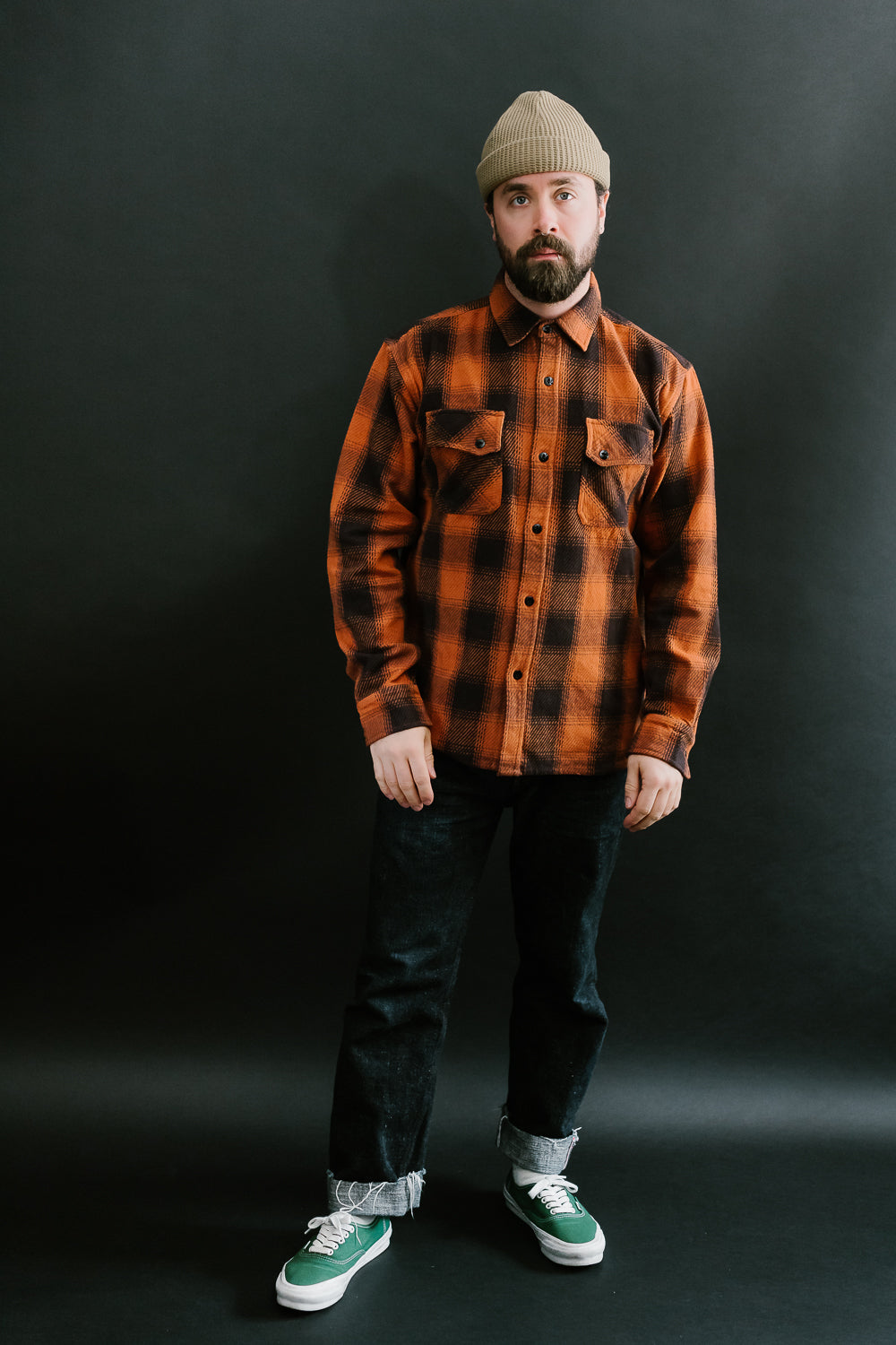 Crosscut Flannel - Rust Twill Plaid