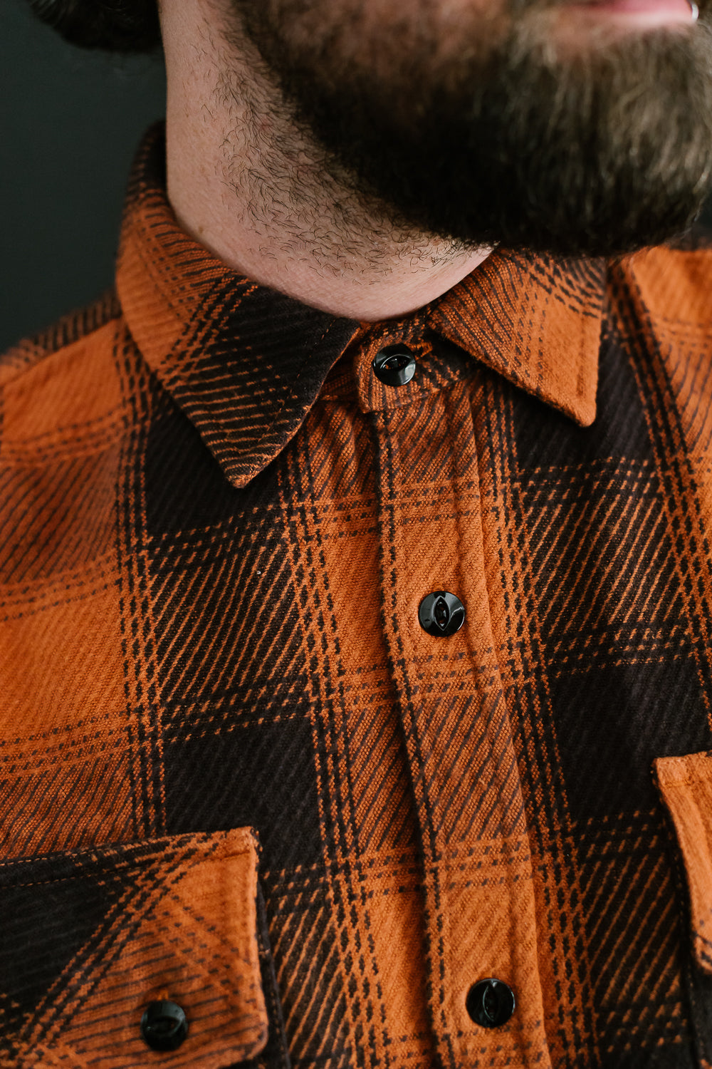 Crosscut Flannel - Rust Twill Plaid