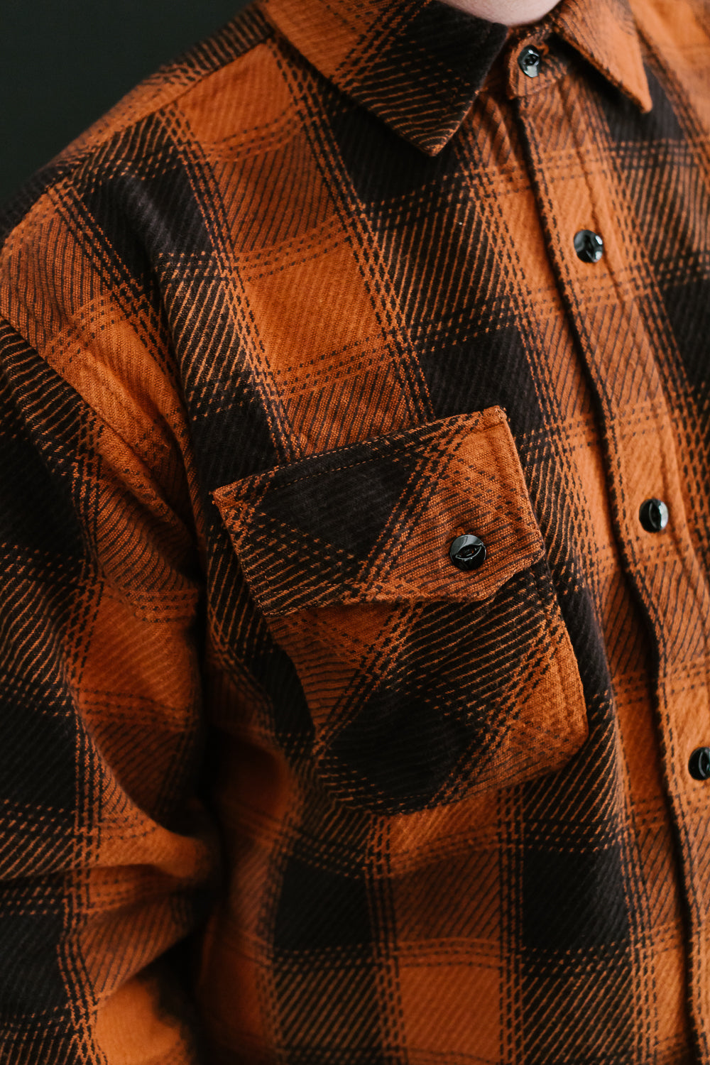 Crosscut Flannel - Rust Twill Plaid