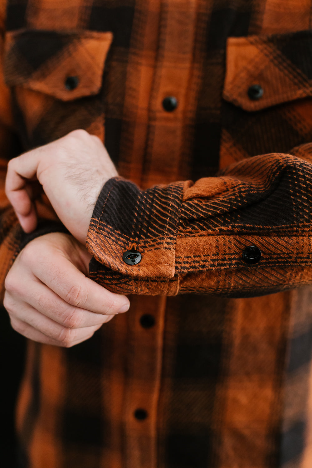 Crosscut Flannel - Rust Twill Plaid