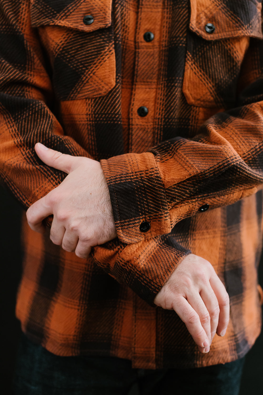 Crosscut Flannel - Rust Twill Plaid