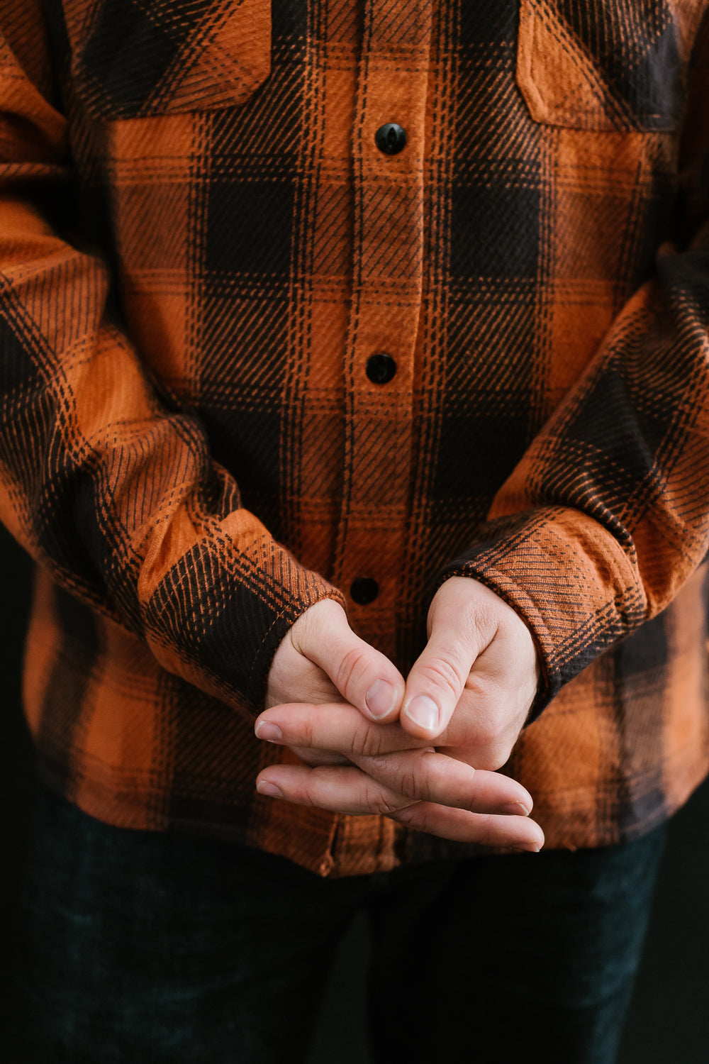 Crosscut Flannel - Rust Twill Plaid