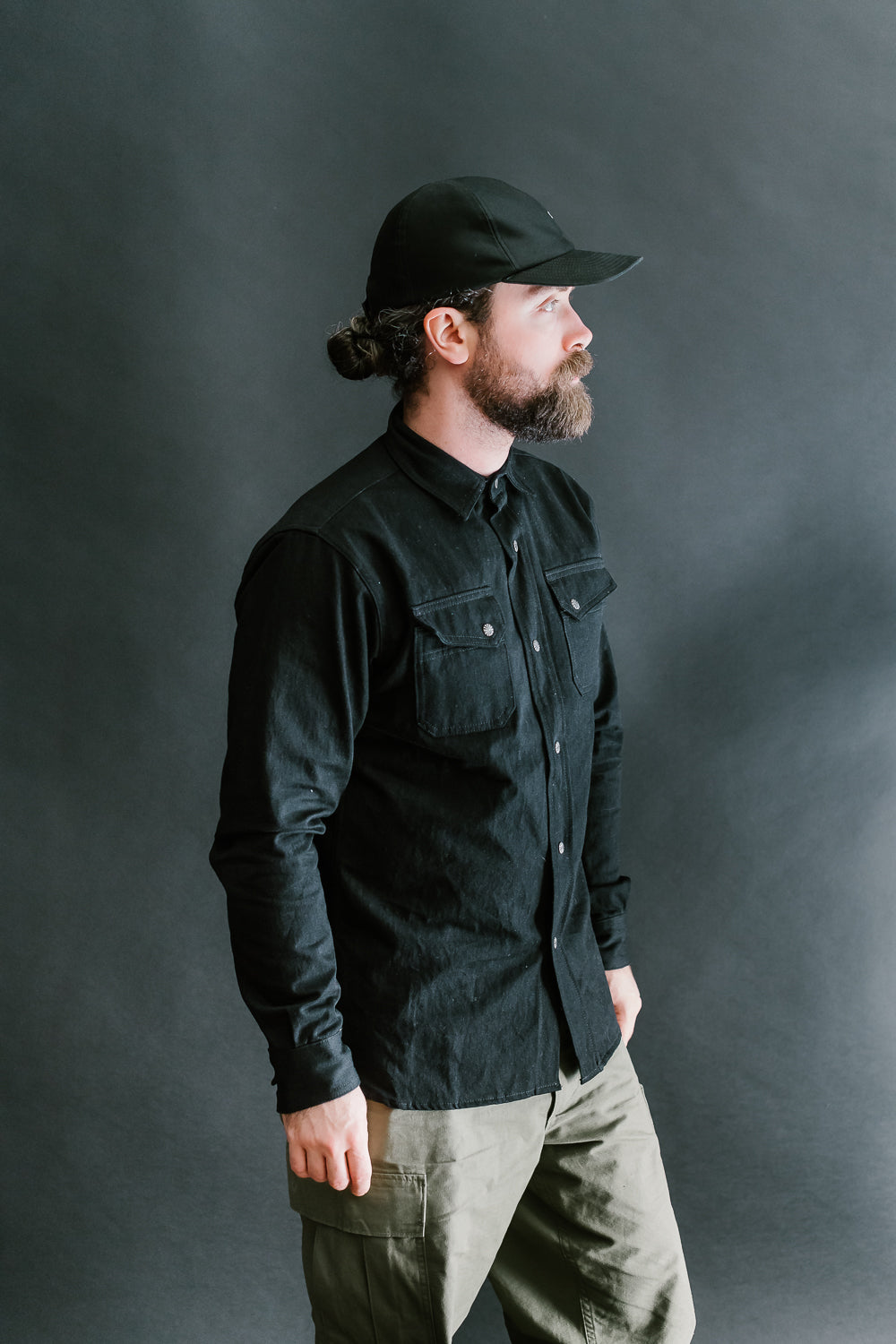 Crosscut Western Selvedge - Black