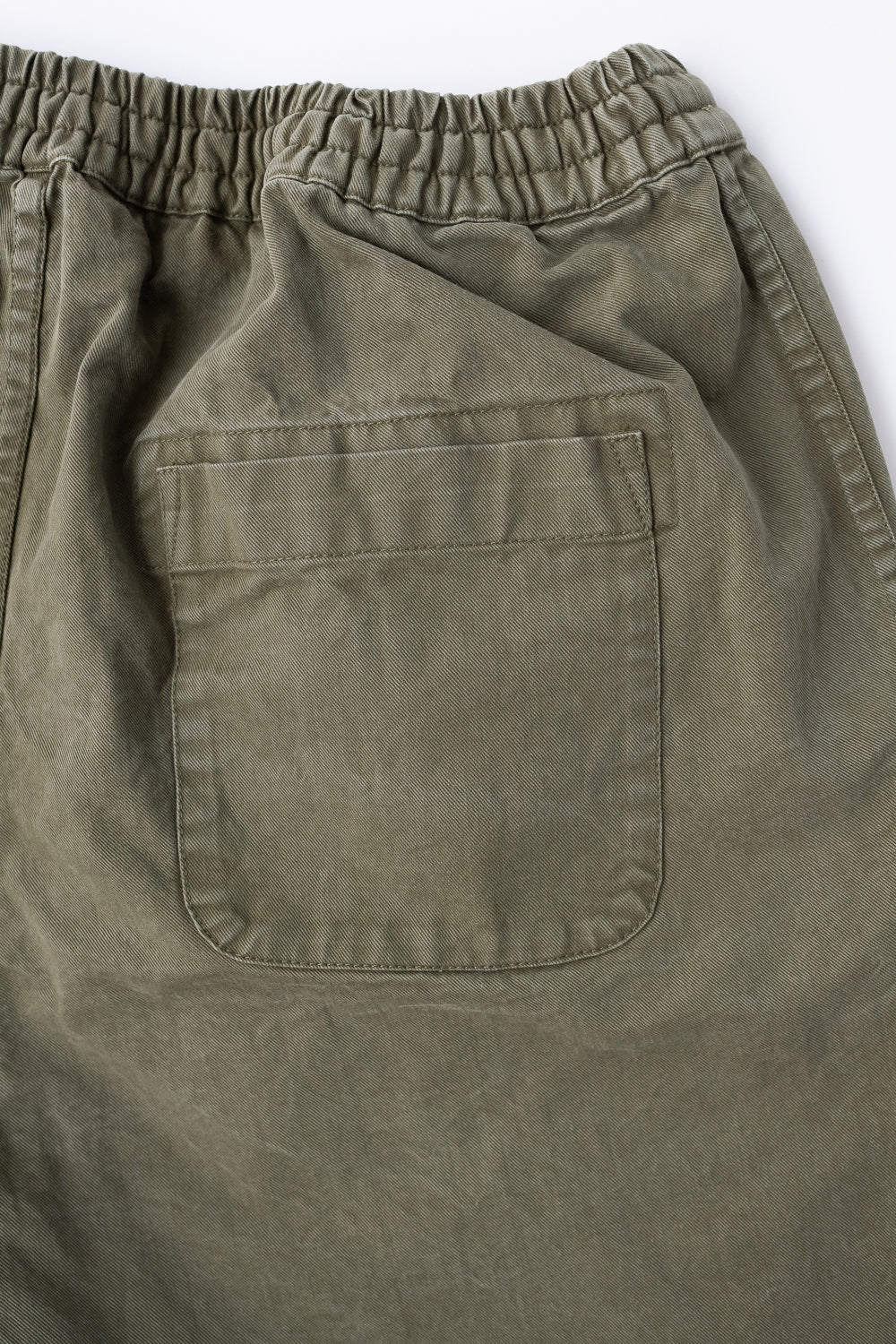 Drawstring Shorts - Olive Twill