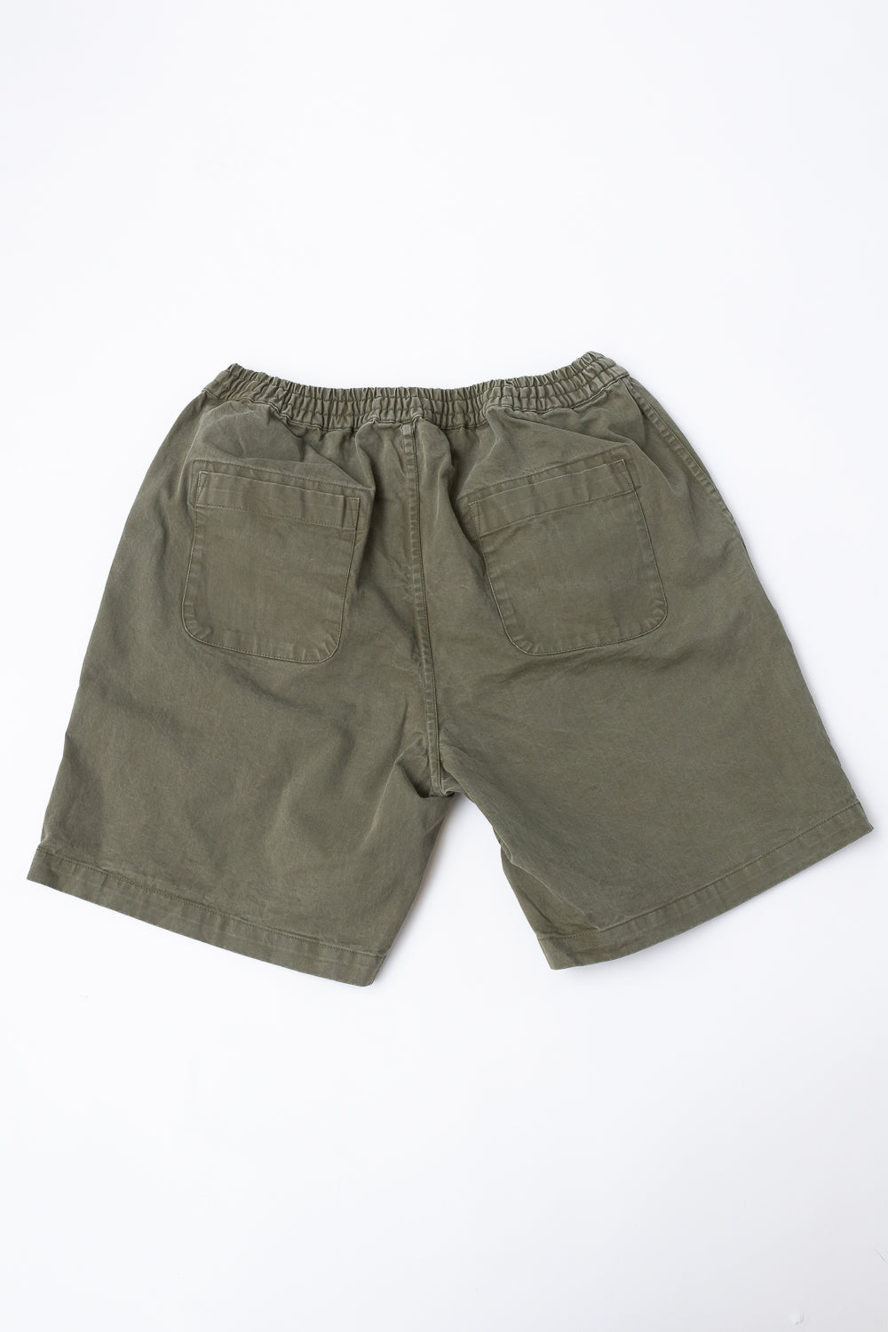 Drawstring Shorts - Olive Twill