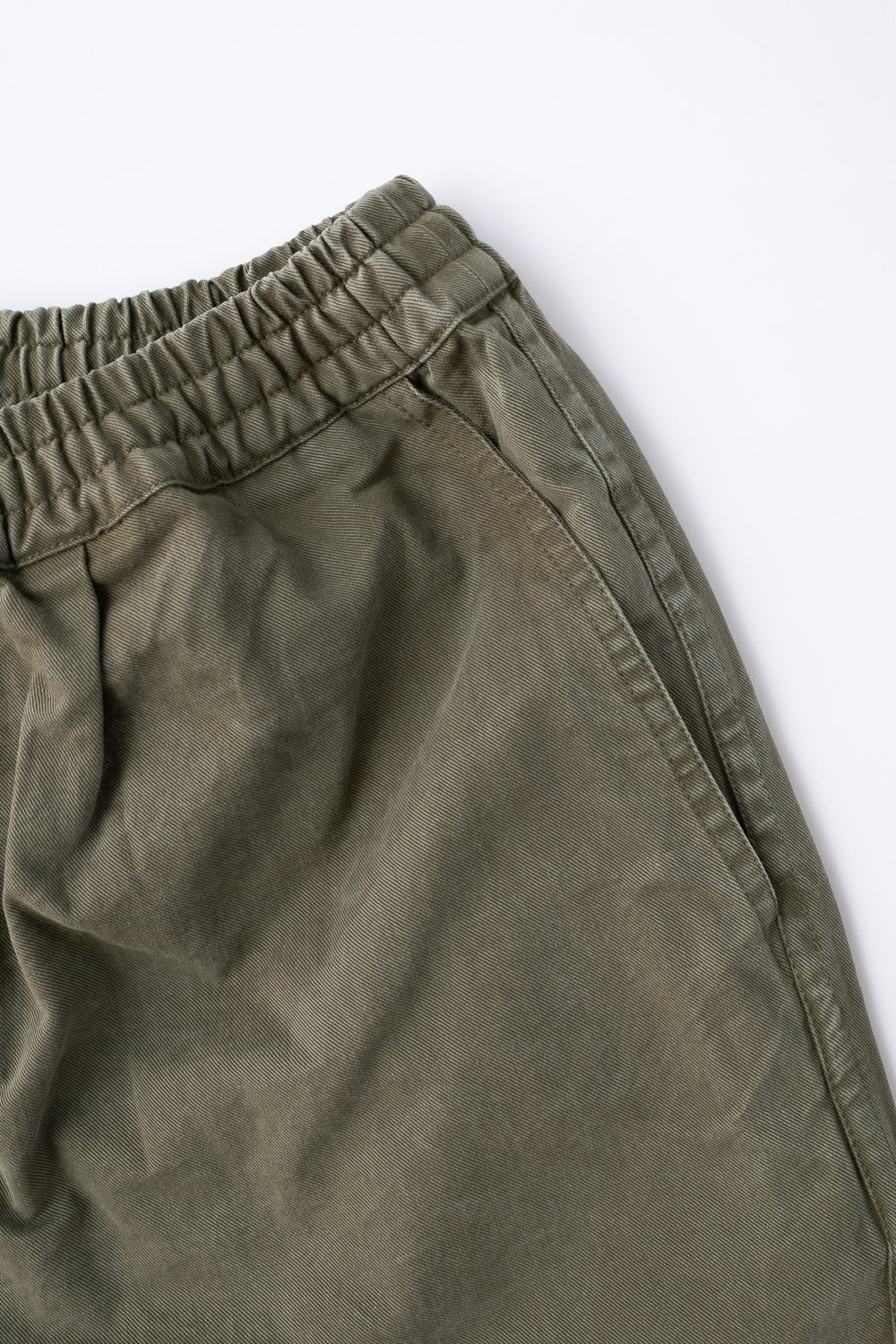 Drawstring Shorts - Olive Twill