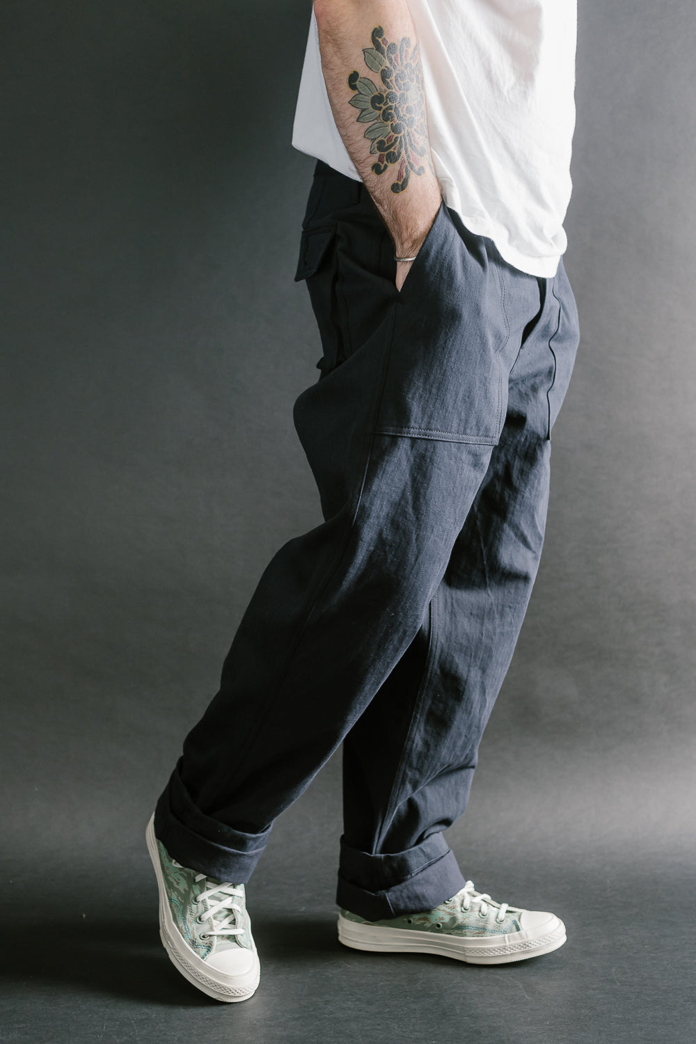 Fatigue Pant Washed HBT - Midnight