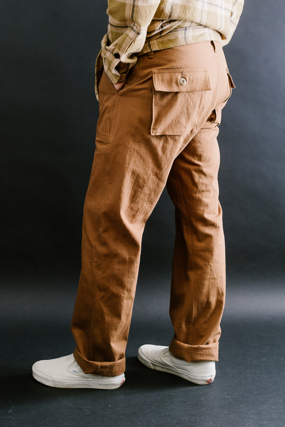 Fatigue Pant Washed HBT - Rust