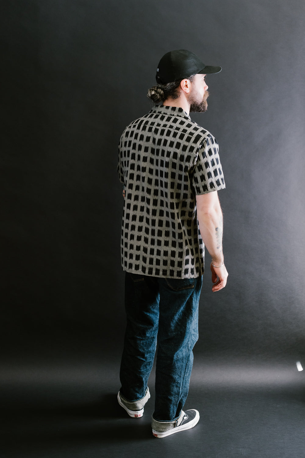 Leisure Shirt  - Black Ikat