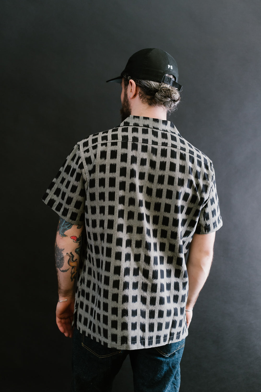 Leisure Shirt  - Black Ikat