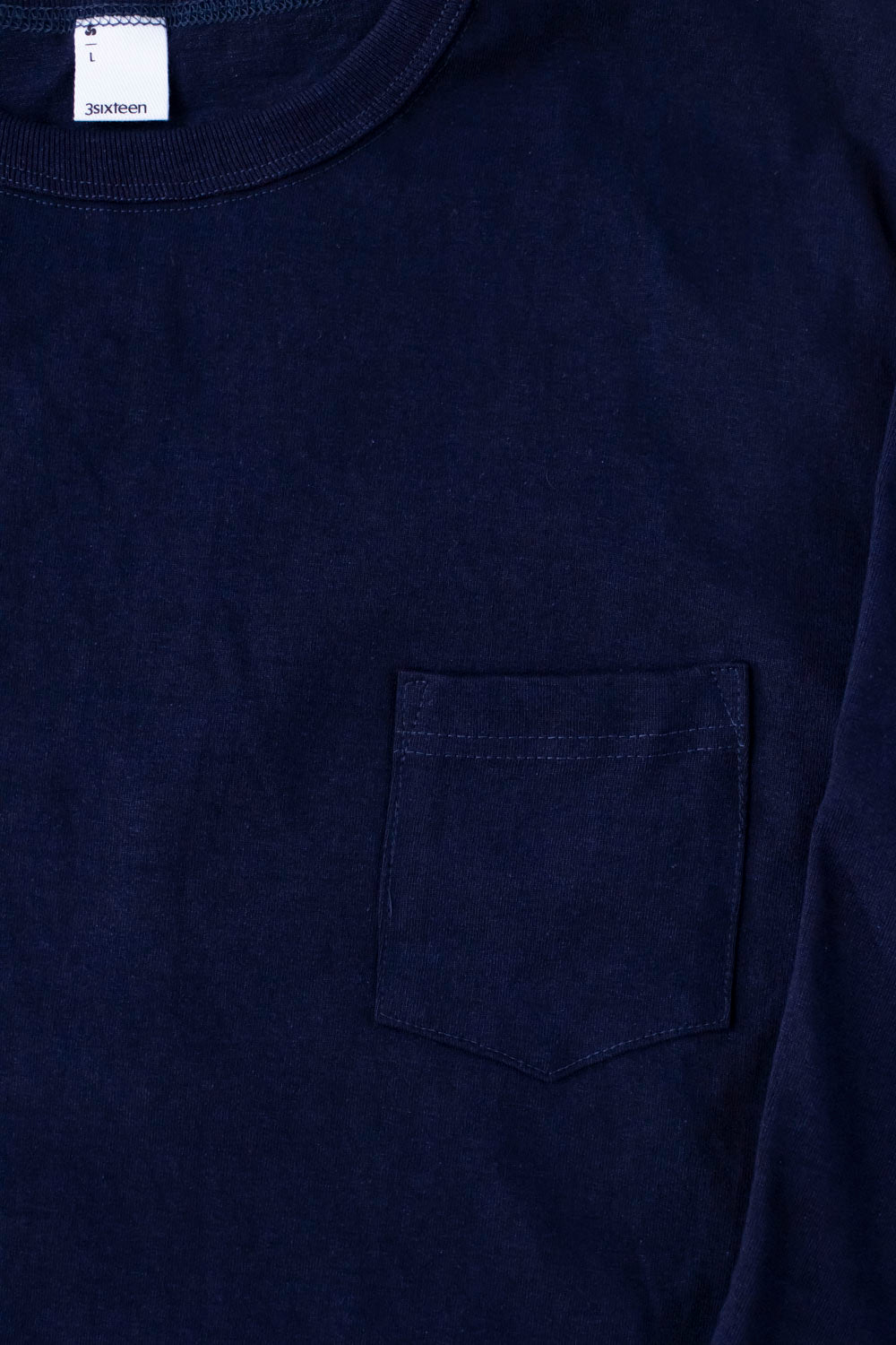 Long Sleeve Pocket T-Shirt - Indigo