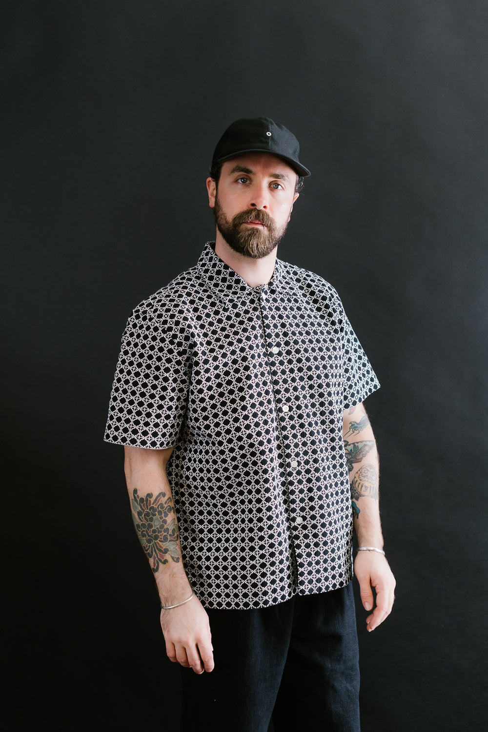 Resort Shirt - Black Rattan