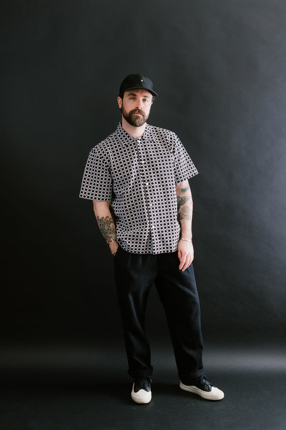 Resort Shirt - Black Rattan