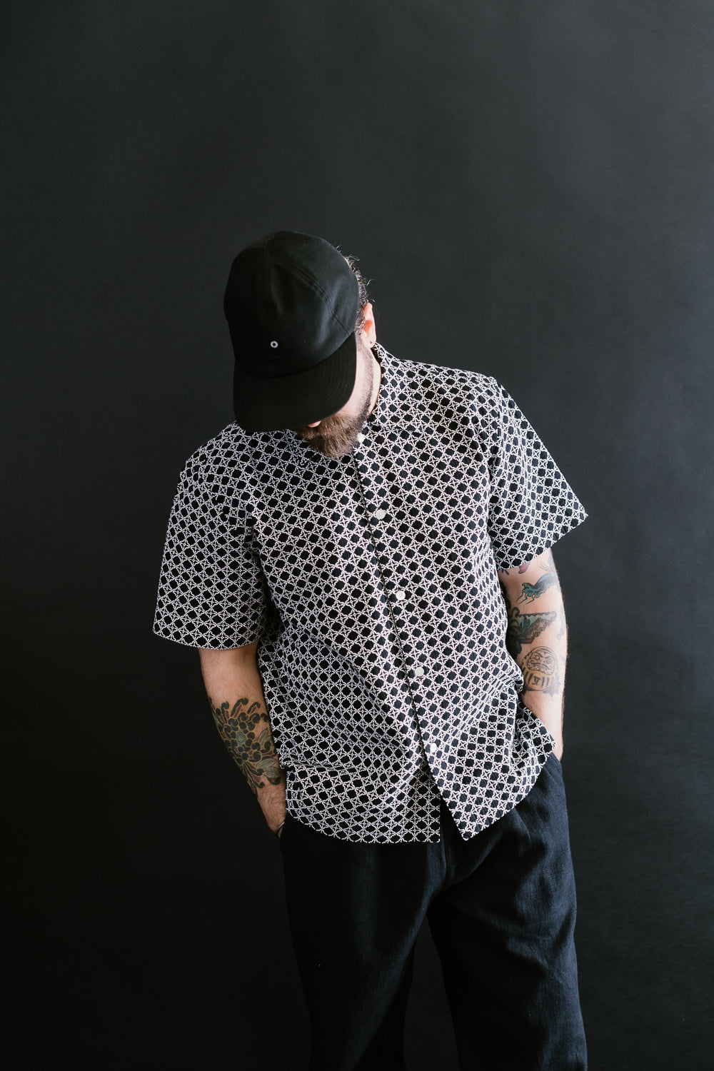 Resort Shirt - Black Rattan