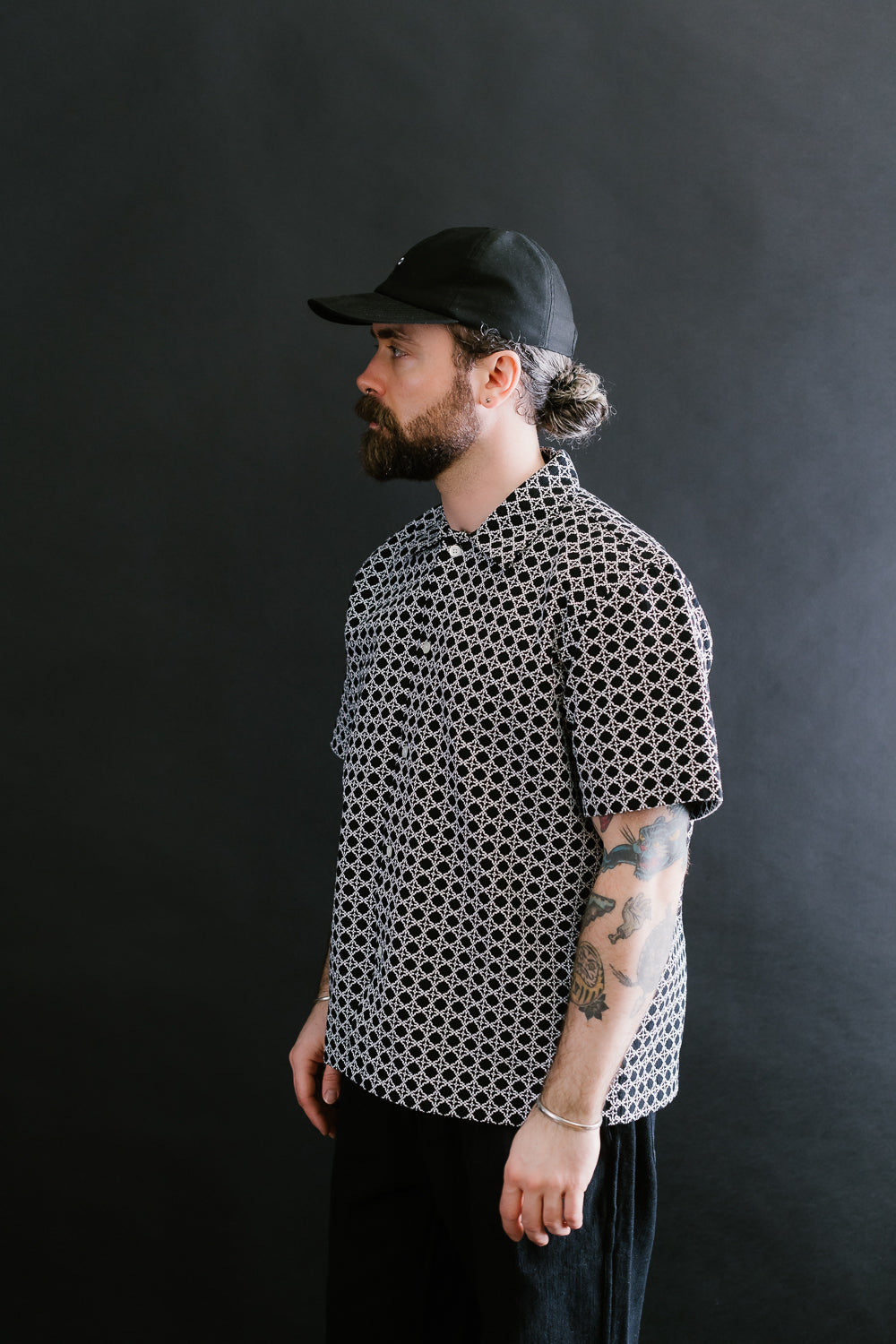 Resort Shirt - Black Rattan