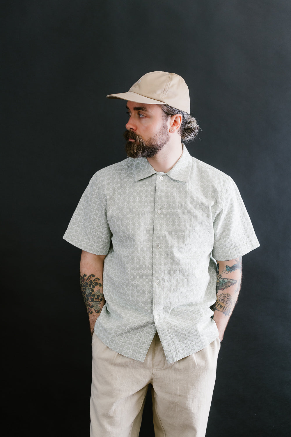 Resort Shirt - Seafoam Rattan