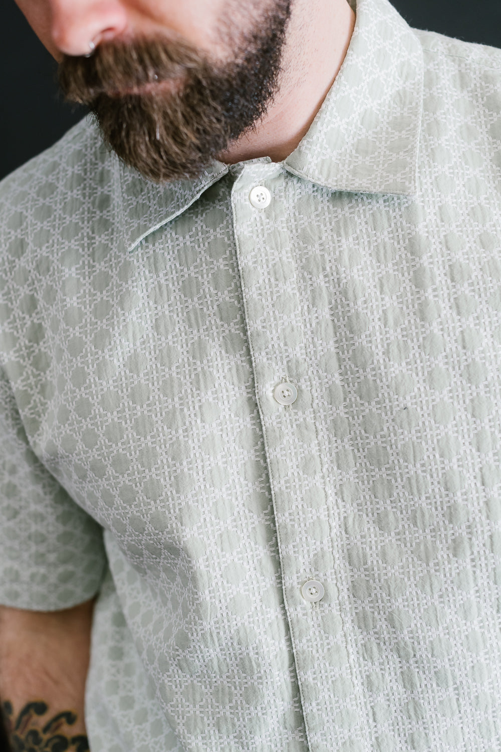 Resort Shirt - Seafoam Rattan