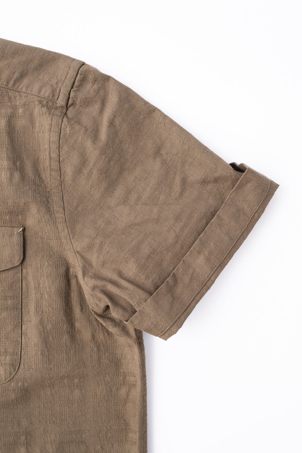 Safari Shirt  - Drab Barkcloth