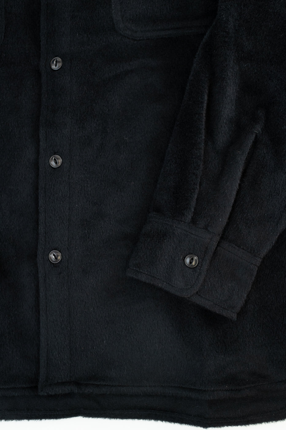 USN Overshirt Wool, Angora  - Black