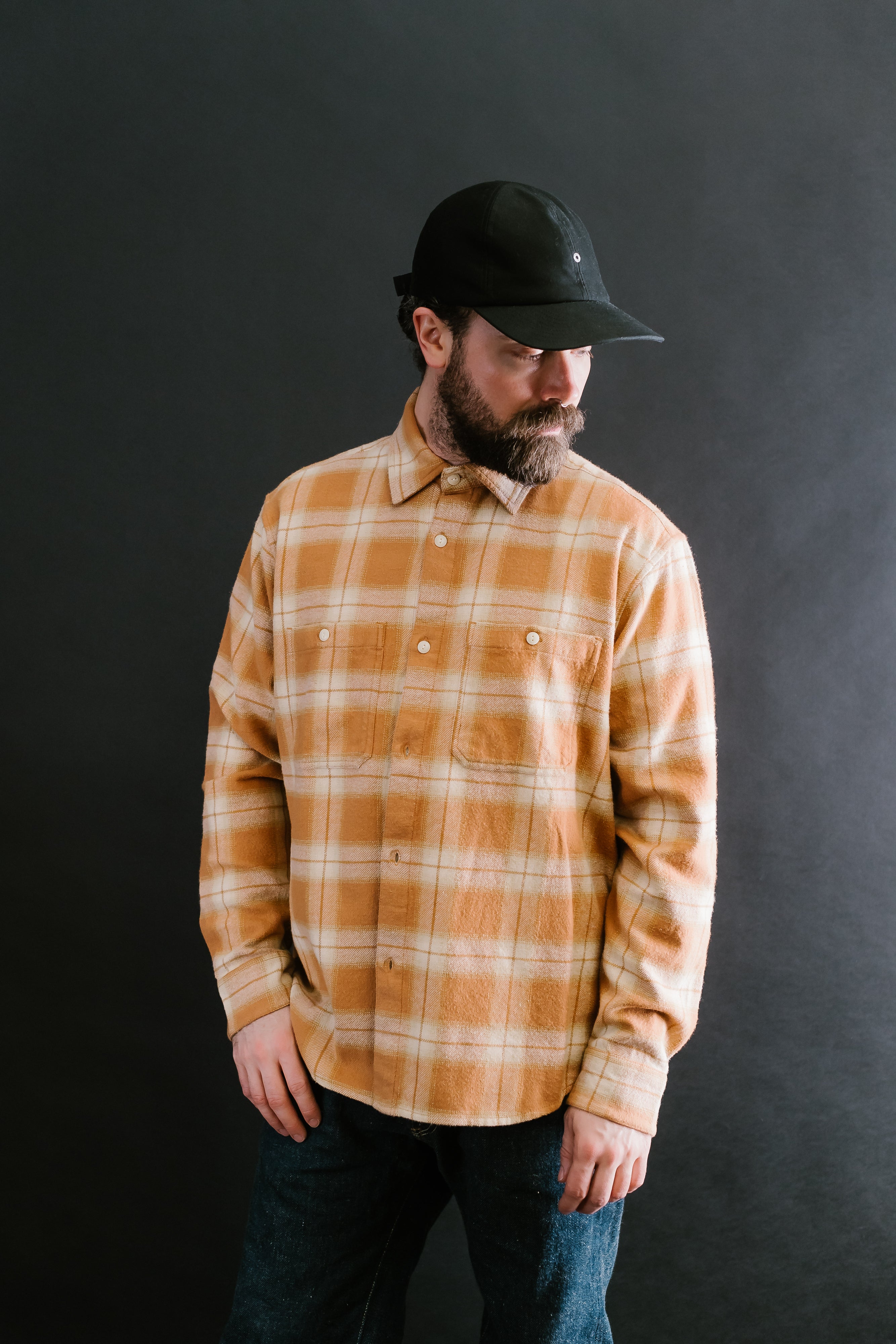 Utility Flannel  - Amber Plaid